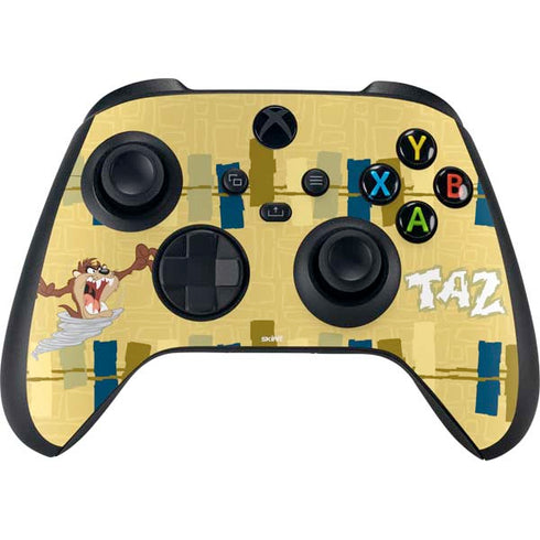 Looney Tunes Tasmanian Devil Swirl Cream Xbox Series X Skins
